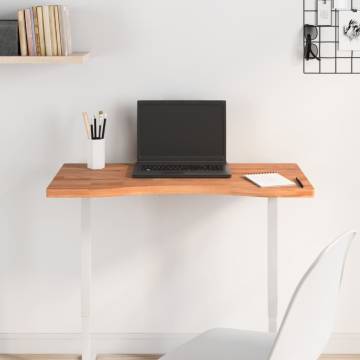 Desk Top 80x(36-40)x2.5 cm Solid Wood Beech