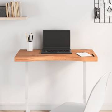 Desk Top 80x(36-40)x4 cm Solid Wood Beech