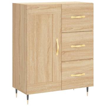 Highboard Sonoma Oak 69.5x34x180 cm Engineered Wood