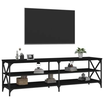 TV Cabinet Black 160x40x50 cm Engineered Wood