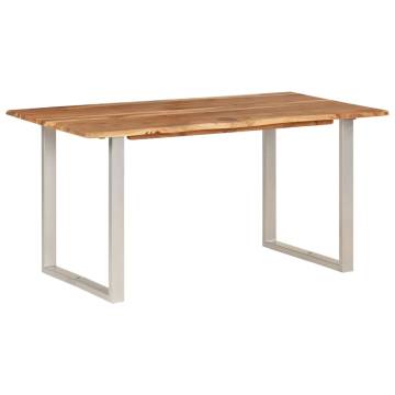 Dining Table 154x80x76 cm Solid Acacia Wood