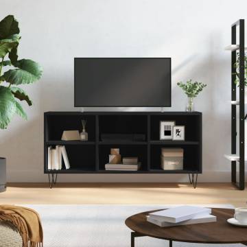 TV Cabinet Black 103.5x30x50 cm Engineered Wood