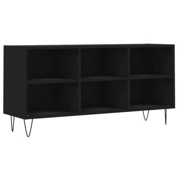 TV Cabinet Black 103.5x30x50 cm Engineered Wood