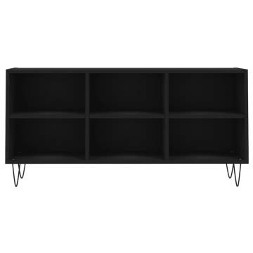 TV Cabinet Black 103.5x30x50 cm Engineered Wood