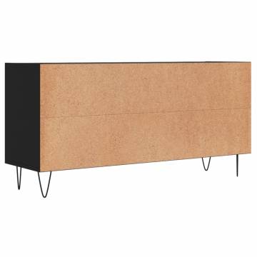 TV Cabinet Black 103.5x30x50 cm Engineered Wood