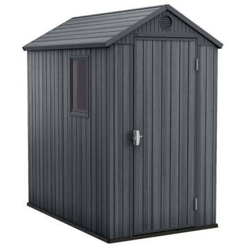 Keter Garden Shed Darwin 46 Grey Woodlook