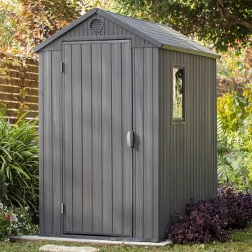 Keter Garden Shed Darwin 46 Grey Woodlook