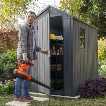 Keter Garden Shed Darwin 46 Grey Woodlook