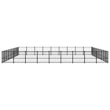 Outdoor Dog Kennel Steel 84.68 m²