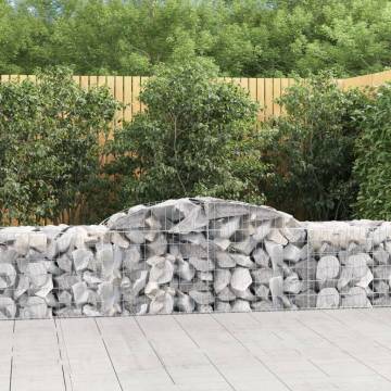 Arched Gabion Baskets 20 pcs 300x50x60/80 cm Galvanised Iron