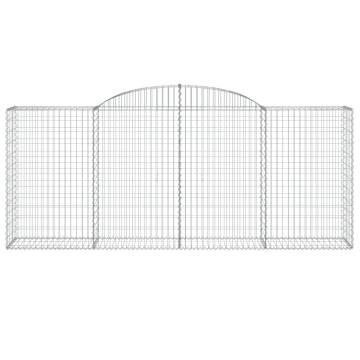 Arched Gabion Baskets 6 pcs 300x50x120/140 cm Galvanised Iron