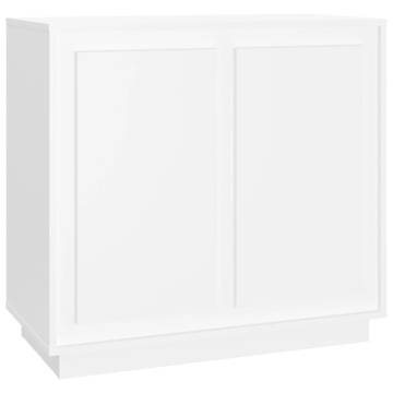 Sideboard White 80x34x75 cm Engineered Wood