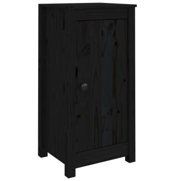 Sideboard Black 40x35x80 cm Solid Wood Pine