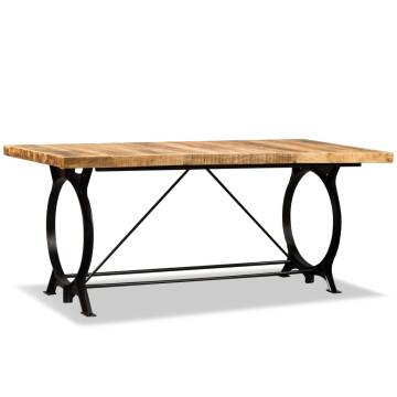 Dining Table Solid Rough Mango Wood 180 cm