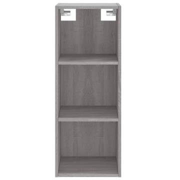 Highboard Grey Sonoma 34.5x34x180 cm Engineered Wood