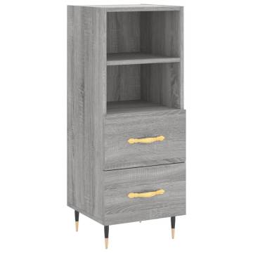 Highboard Grey Sonoma 34.5x34x180 cm Engineered Wood