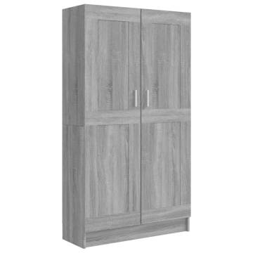 Book Cabinet Grey Sonoma 82.5x30.5x150 cm Engineered Wood