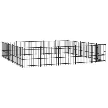 Outdoor Dog Kennel Steel 23.52 m²