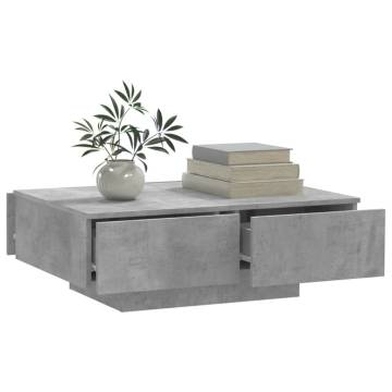 Coffee Table Concrete Grey 90x60x31 cm Engineered Wood