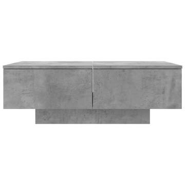 Coffee Table Concrete Grey 90x60x31 cm Engineered Wood