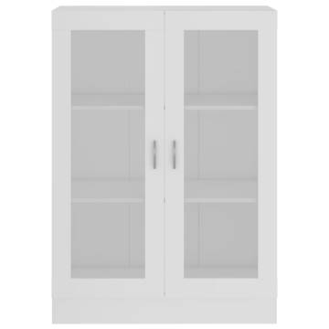 Vitrine Cabinet White 82.5x30.5x115 cm Engineered Wood