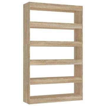 Book Cabinet/Room Divider Sonoma Oak 100x30x166 cm