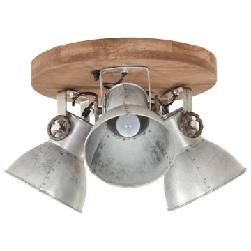 Industrial Ceiling Lamp 25 W Silver 42x27cm E27