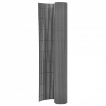 Double-Sided Garden Fence 110x400 cm Grey