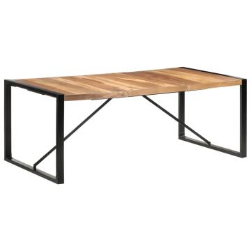 Dining Table 200x100x75 cm Solid Wood with Sheesham Finish