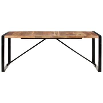 Dining Table 200x100x75 cm Solid Wood with Sheesham Finish