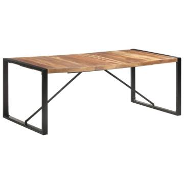 Dining Table 200x100x75 cm Solid Wood with Sheesham Finish