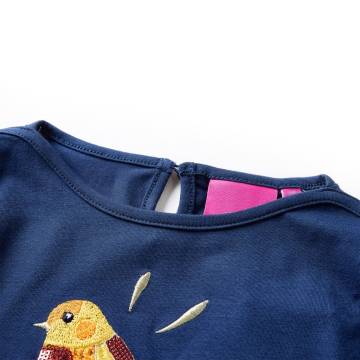 Kids' T-shirt with Long Sleeves Navy Blue 140