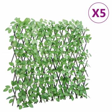  Artificial Ivy Trellis Expandable 5 pcs Green 180x65 cm