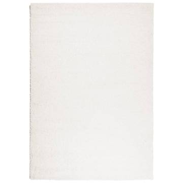 Shaggy Rug High Pile Modern Cream 140x200 cm