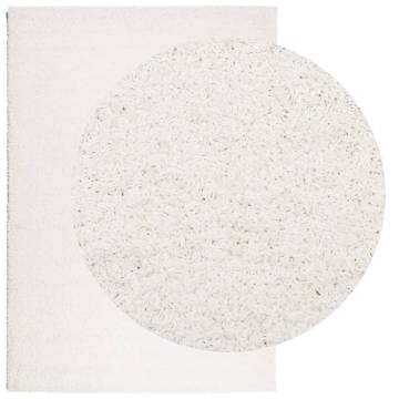 Shaggy Rug High Pile Modern Cream 140x200 cm