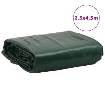 Tarpaulin Green 2.5x4.5 m 650 g/m²