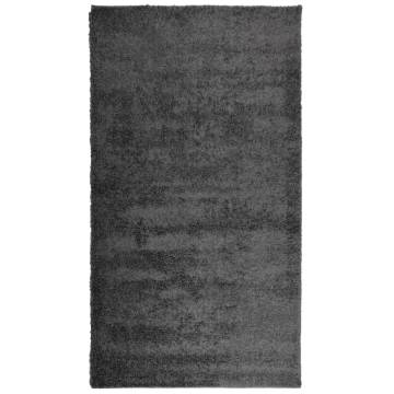 Shaggy Rug High Pile Modern Anthracite 60x110 cm