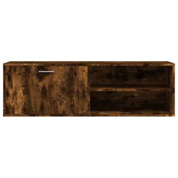 TV Cabinet Smoked Oak 120x34x37 cm Engineered Wood