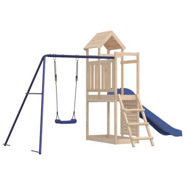 Outdoor Playset Solid Wood Pine