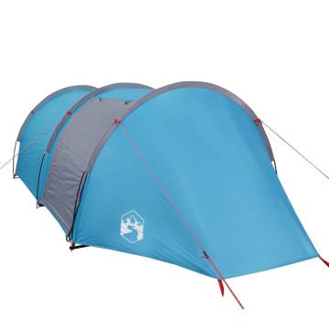 Camping Tent 4-Person Blue Waterproof