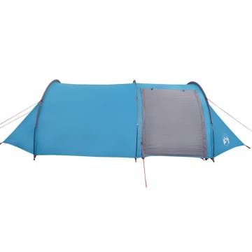 Camping Tent 4-Person Blue Waterproof