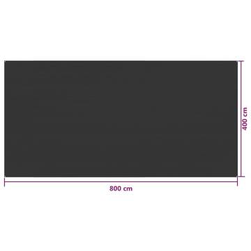 Tent Carpet 400x800 cm Anthracite HDPE