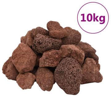 Volcanic Rocks 10 kg Red 5-8 cm