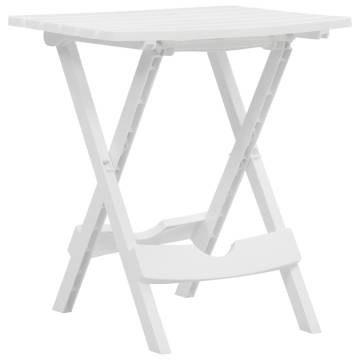 Folding Garden Table 45.5x38.5x50 cm White