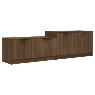 TV Cabinet Brown Oak 158.5x36x45 cm Engineered Wood