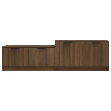 TV Cabinet Brown Oak 158.5x36x45 cm Engineered Wood