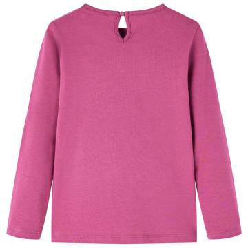 Kids' T-shirt with Long Sleeves Raspberry 104