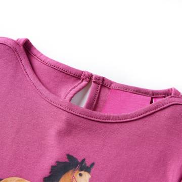 Kids' T-shirt with Long Sleeves Raspberry 104