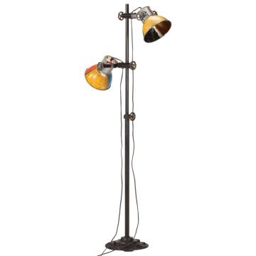 Floor Lamp with 2 Lampshade Multicolour E27