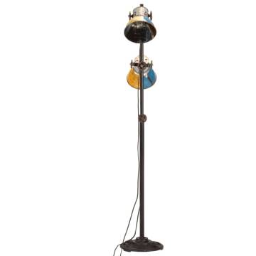 Floor Lamp with 2 Lampshade Multicolour E27